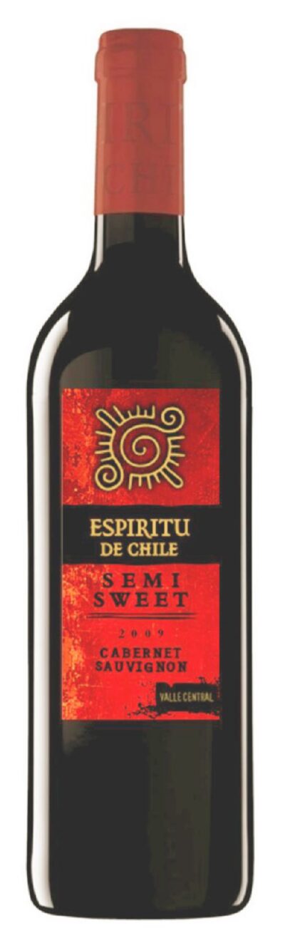 ESPIRITU DE CHILE SEMI SWEET CABERNET SAUVIGNON 12% 75CL