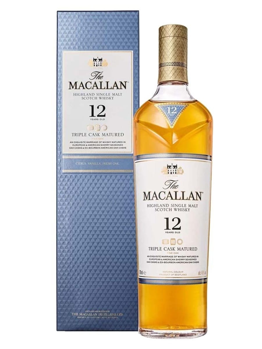 THE MACALLAN 12YO HIGHLAND SINGLE MALT 40% vol 70CL