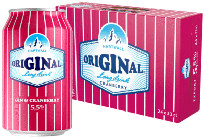 Hartwall Original Long Drink Cranberry 5,5% 33CL x 24