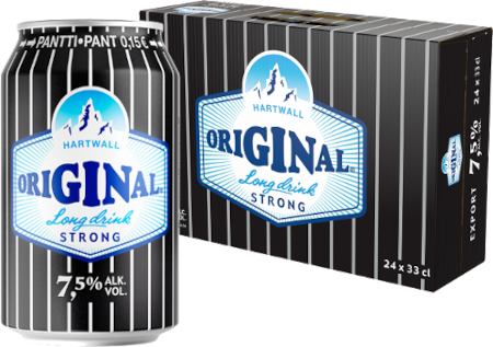 Hartwall Original Long Drink Strong 7,5% vol 33CL x 24