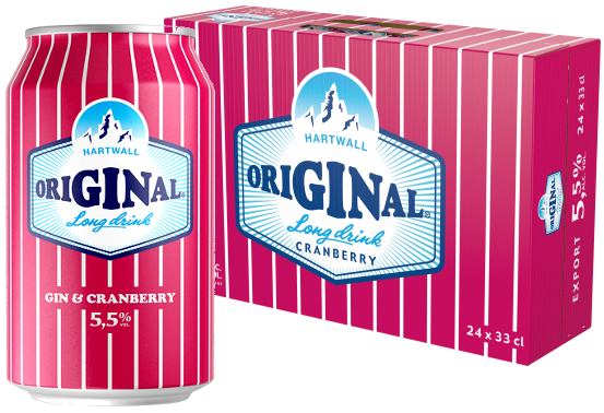Hartwall Original Long Drink Cranberry 5,5% 33CL x 24-0