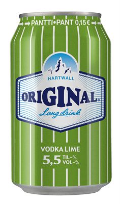 Hartwall Original Long Drink Lime 5,5% 33CL x 24-1509 Hartwall Original Long Drink Lime 5,5% 33CL x 24-1509