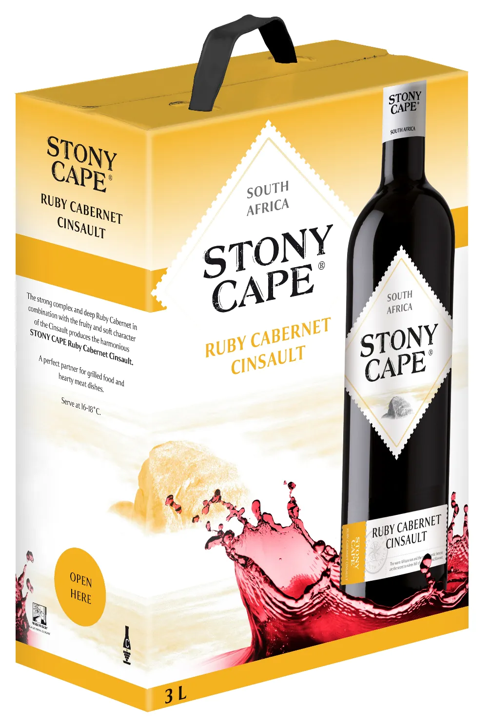 Stony Cape Ruby Cabernet Cinsault 13% 300cl BIB-0