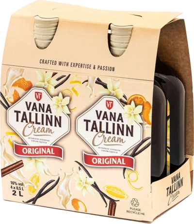 VANA TALLINN CREAM LIQUEUR 16% vol 50CL PET 4-Pack