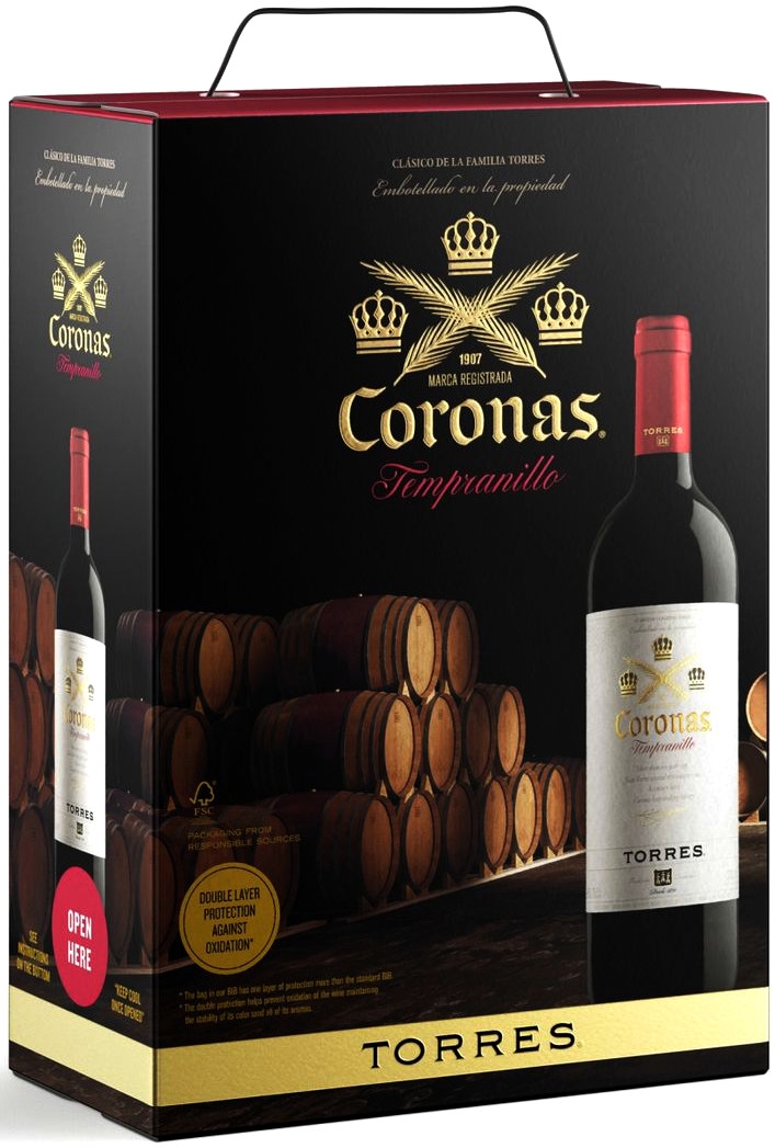 Torres Coronas Tempranillo 13,5% 300cl BIB-0