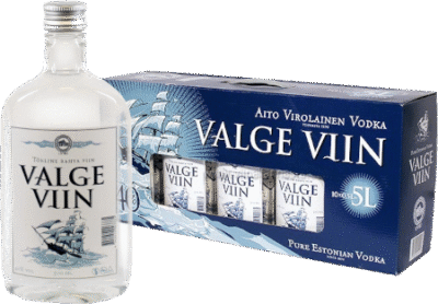 Valge Viin 40% vol 10x50cl PET