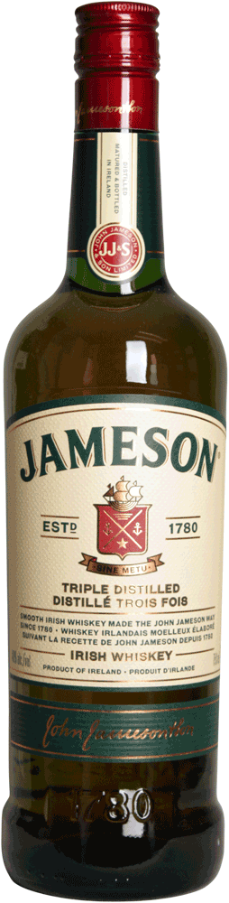 Jameson Irish Whiskey 40% vol 1L