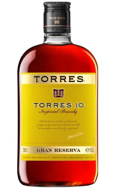 Torres 10 Years Brandy 38% 50CL PET