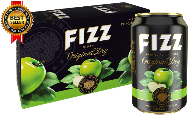 Fizz Original Dry Cider 4,7% vol 33CL x 24