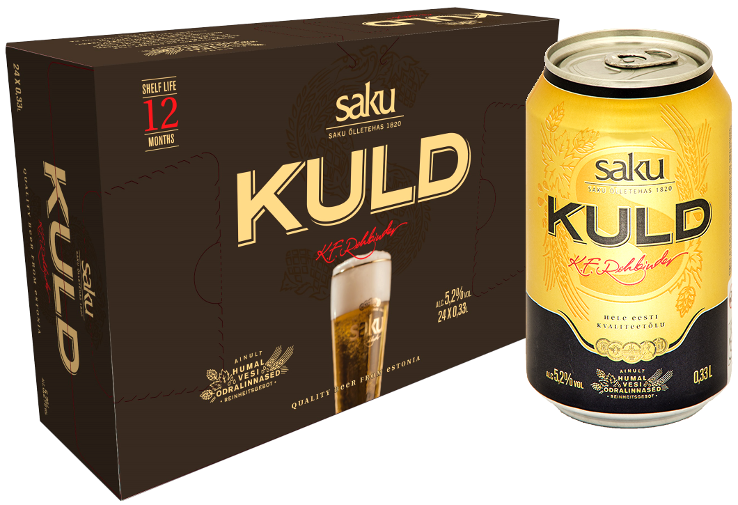 Saku Kuld 5,2% vol 33CL x 24-0