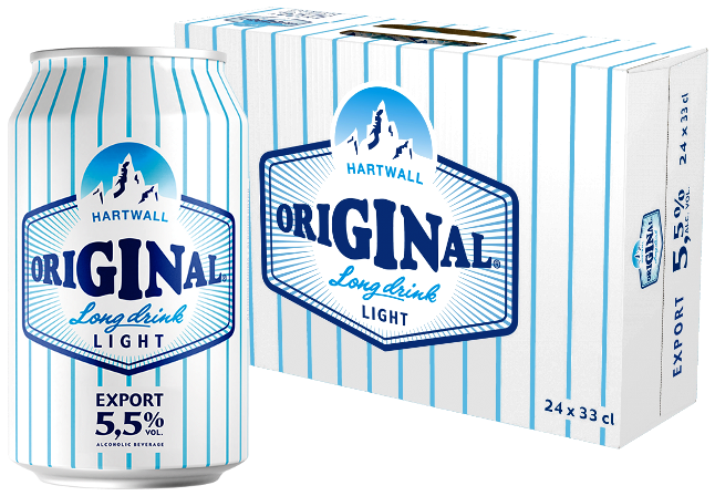 Hartwall Original Long Drink Light 5,5% vol 33CL x 24-0