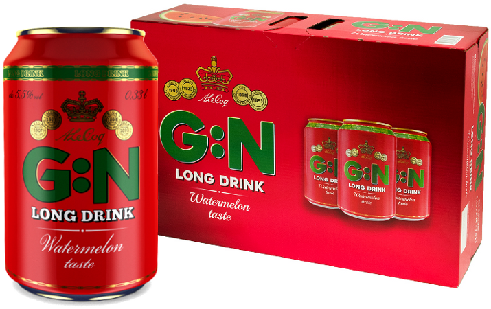 A. Le Coq G:N Watermelon Long Drink 5,5% vol 33CL x 24-0