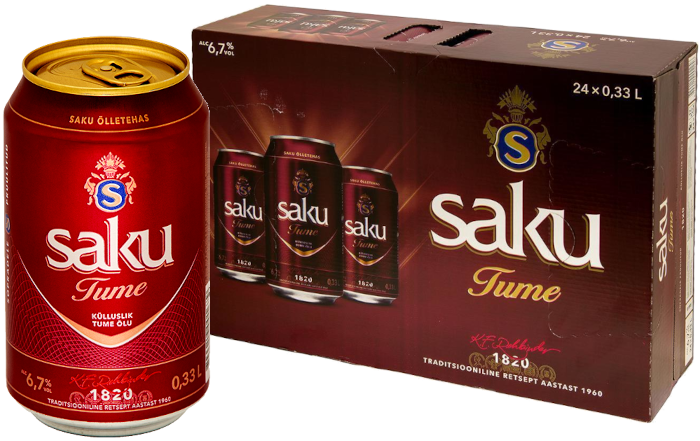 Saku Tume 6,7% vol 33CL x 24-0