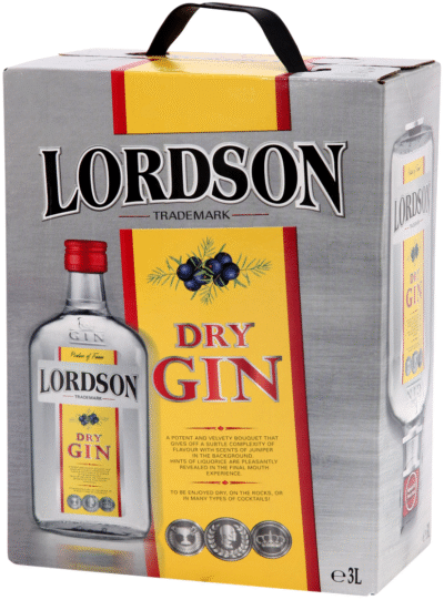 Lordson Gin 37,5% vol 300CL BIB