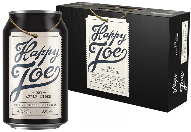 HAPPY JOE DRY APPLE CIDER 4,7% 33 CL x 24-0