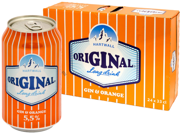 Hartwall Original Long Drink Orange 5,5% vol 33CL x 24-0