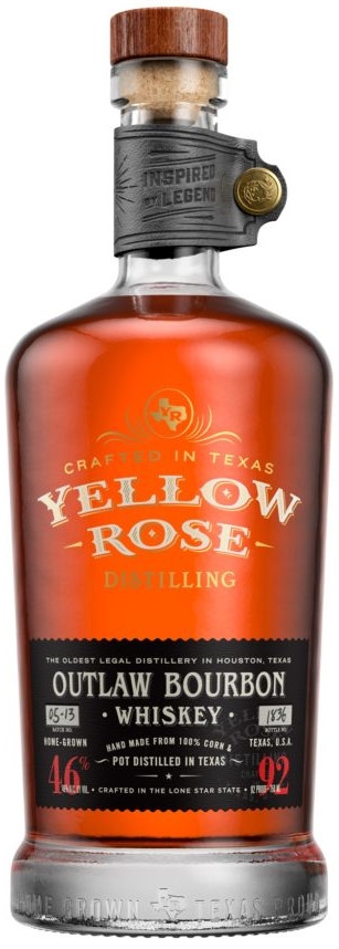YELLOW ROSE OUTLAW BOURBON WHISKEY 46% 70CL