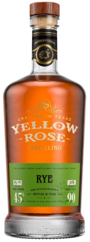 YELLOW ROSE RYE WHISKEY 45%70CL
