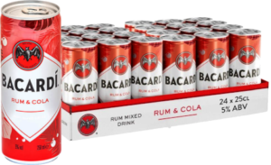 BACARDI & COLA 5% vol 25cl x 24