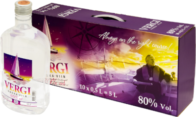 Vergi Vodka 80% vol 10X50cl PET