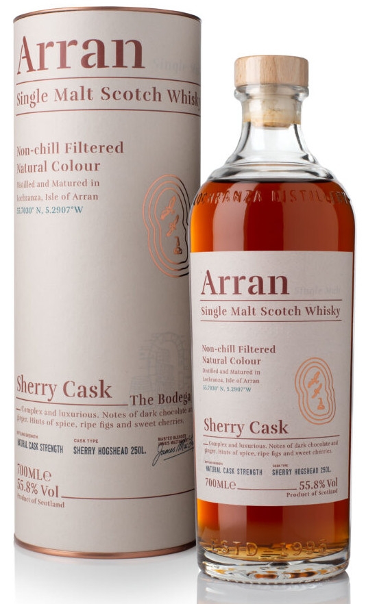 ARRAN SHERRY CASK SINGLE MALT SCOTCH WHISKY 55,8% 70CL TUUBIS-0
