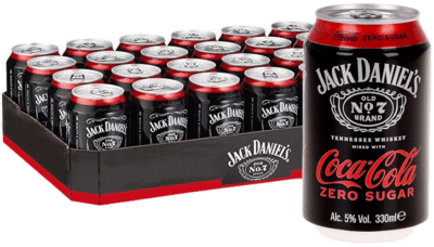 Jack Daniel’s & Coke Zero 5% vol 33CL x 24-0