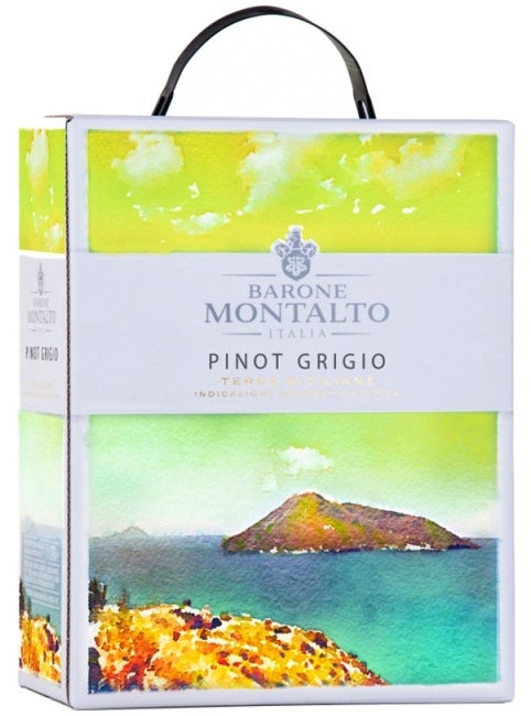 Barone Montalto Pinot Grigio 12% 300cl BIB