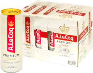 A. Le Coq Premium Select (Gluten Free) 4,3% 35,5CL 12-pack