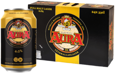Hartwall Aura Lager 4,5% 33CL x 24