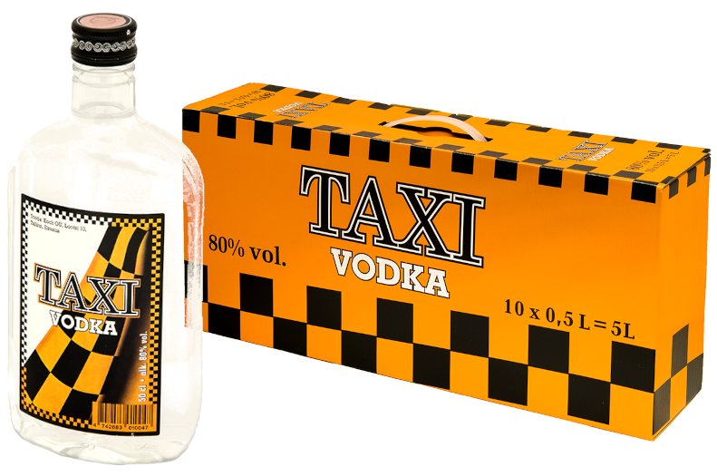 Taxi Vodka 80% vol 10X50CL PET-0