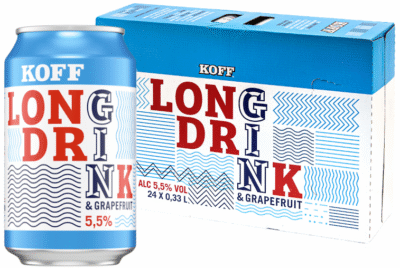 Koff Long Drink Grapefruit 5,5% 33CL x 24