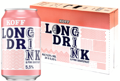 Koff Long Drink Pink Grapefruit 5,5% 33CL x 24