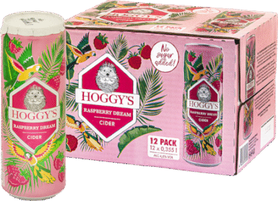 Hoggys Raspberry Dream 4,5% vol 35,5CL 12-pack
