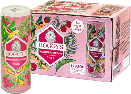 Hoggys Raspberry Dream 4,5% vol 35,5CL 12-pack-0