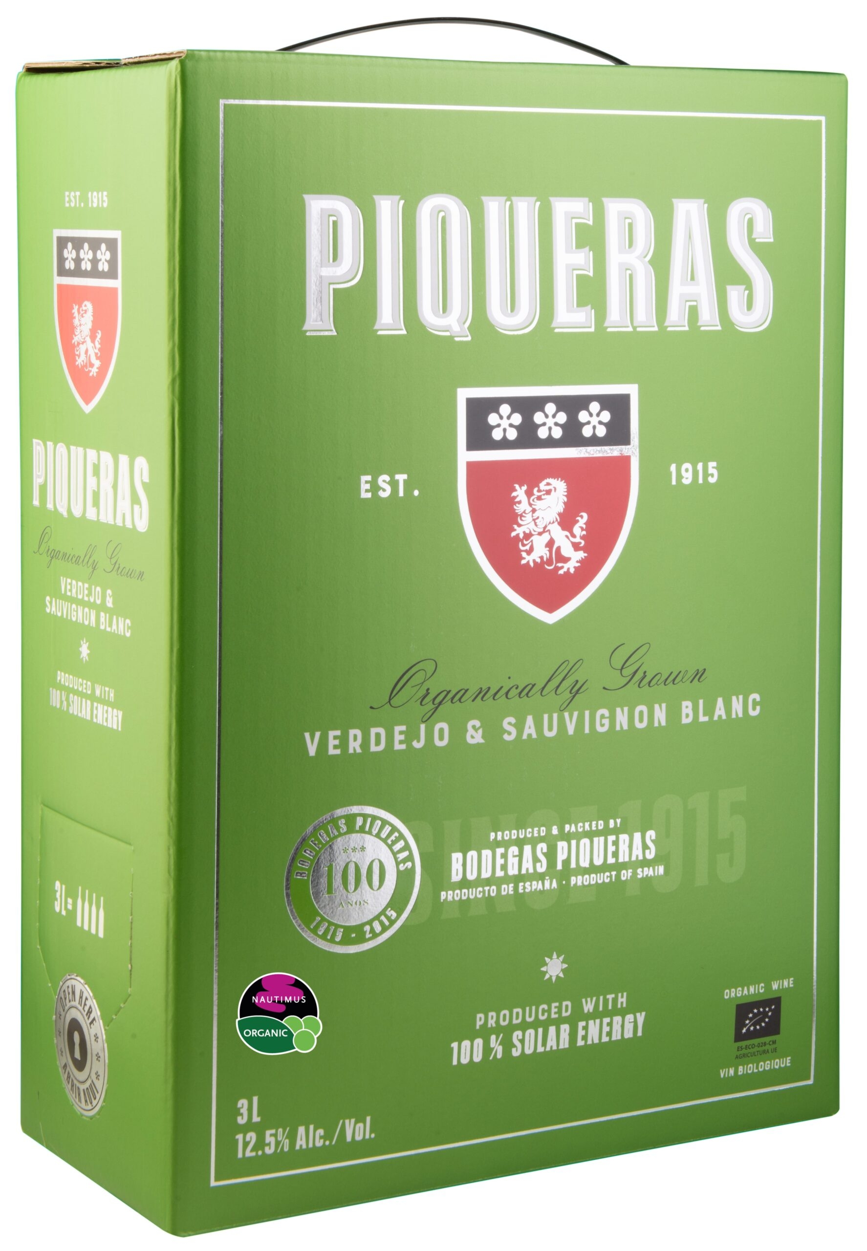 Piqueras Sauvignon Blanc Verdejo 12,5% 300cl BIB