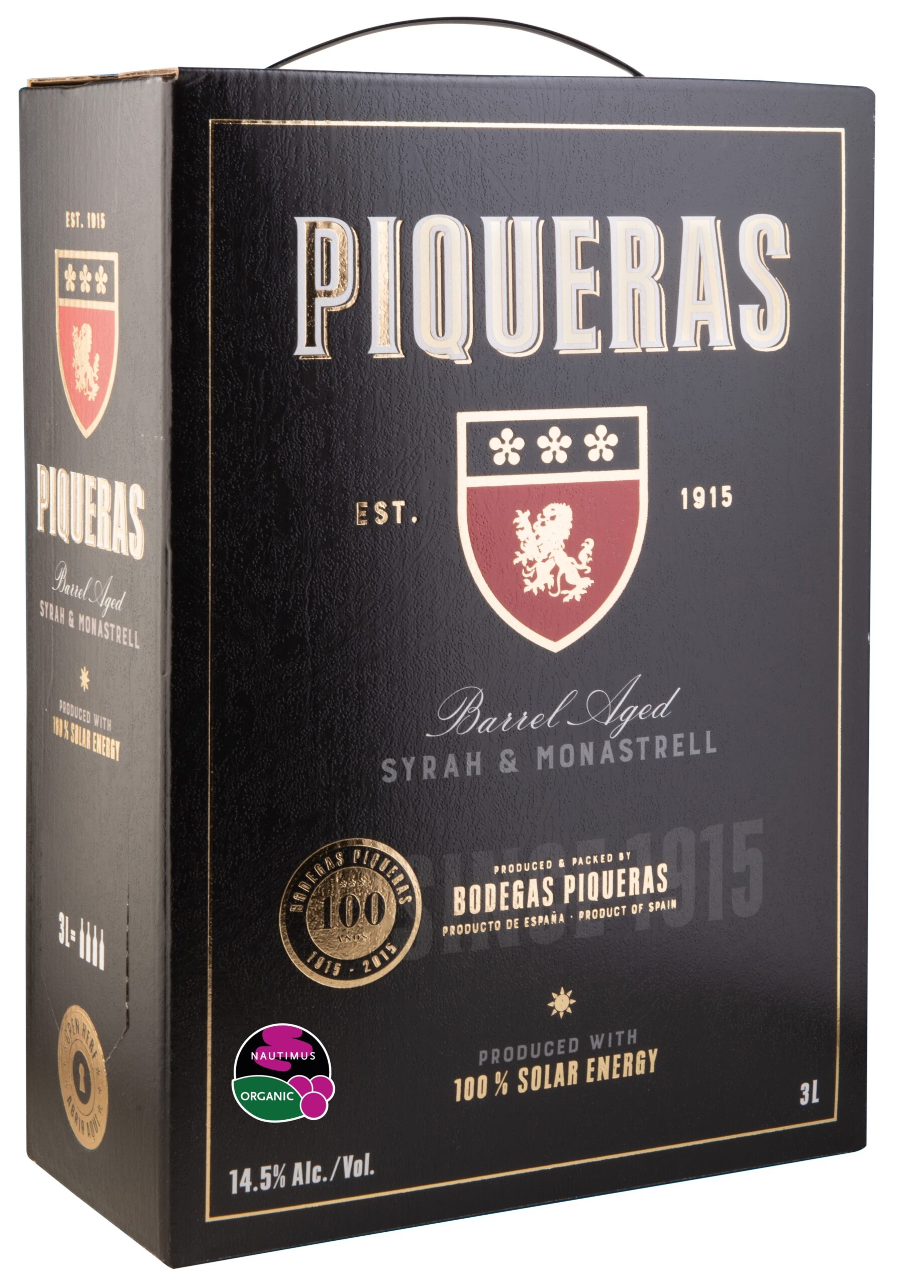 Piqueras Syrah-Monastrell 14,5% 300cl BIB