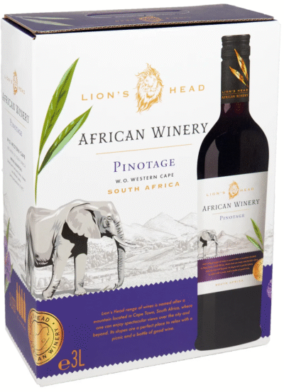 African Winery Pinotage 13% vol 300cl BIB