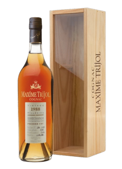 Maxime Trijol Grande Champagne Vintage 1988 40% vol vol BOX 70CL
