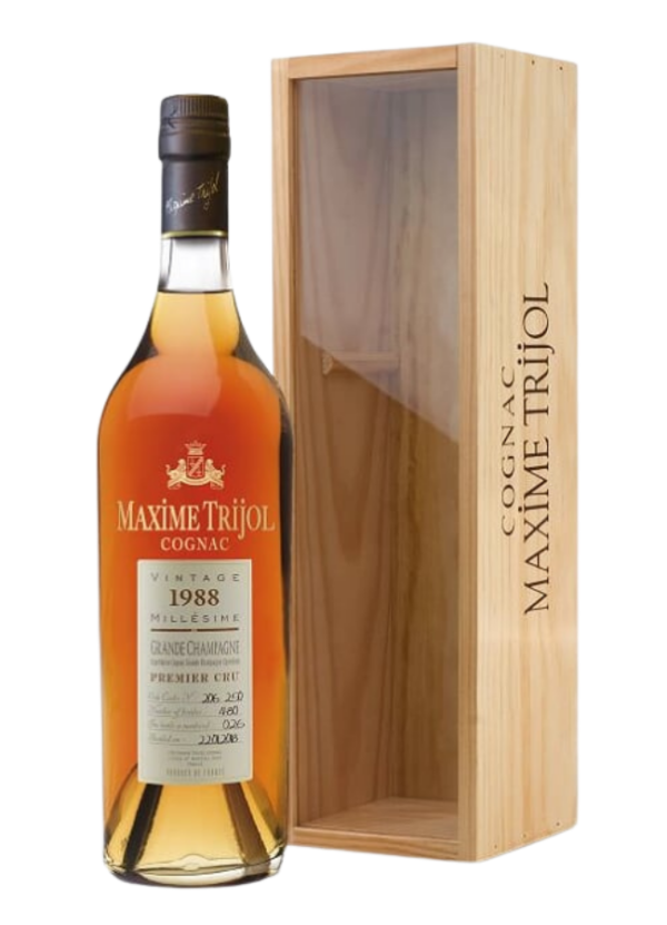 Maxime Trijol Petite Champagne Vintage 1991 40% vol 70CL BOX