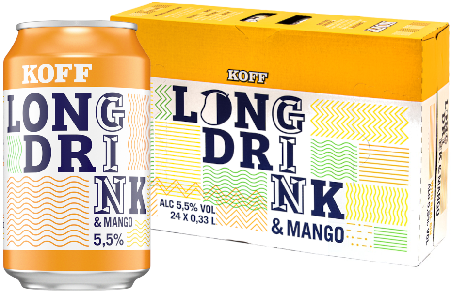 Koff Long Drink Mango 5,5% vol 33CL x 24