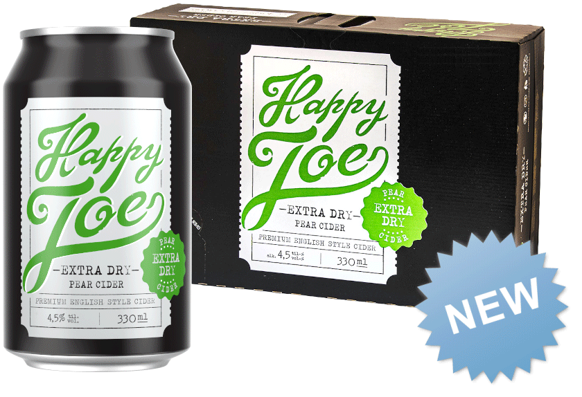 Happy Joe Extra Dry Pear Cider 4,5% vol 33CL x 24-0