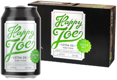 Happy Joe Extra Dry Pear Cider 4,5% vol 33CL x 24