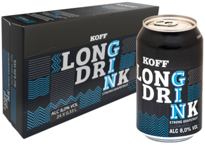 Koff Long Drink Strong Grapefruit 8% vol 33CL x 24