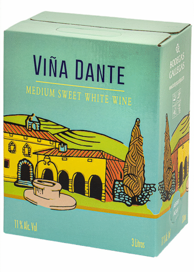 Vina Dante Medium Sweet White 11% 300cl BIB