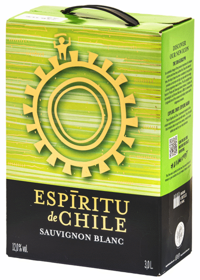 Espiritu De Chile Sauvignon Blanc 12% vol 300CL BIB