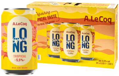 A.Le Coq Long Drink Tropical Real Gin Inside 5,5% vol 33CL x 24