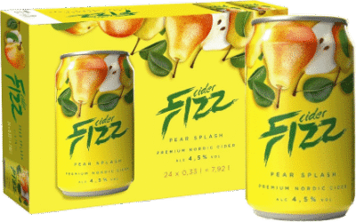 Fizz Pear Splash Cider 4,5% vol 33CL x 24