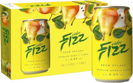 Fizz Pear Splash Cider 4,5% vol 33CL x 24-0
