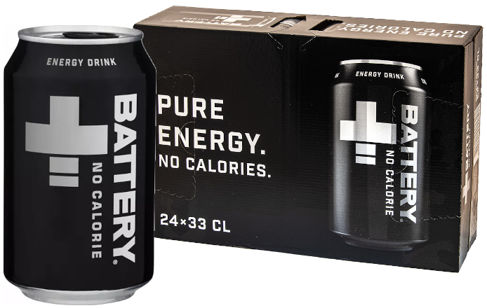 Battery No Calories Energy Drink 33CL x 24-0