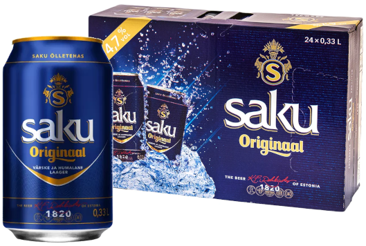 Saku Originaal 4,7% vol 33CL x 24